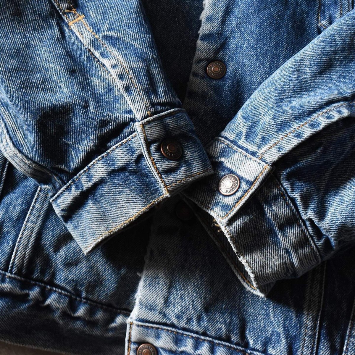 画像9: 1990s Levi's 70609 デニムボアジャケット　 "MADE IN USA"　 表記L  (9)