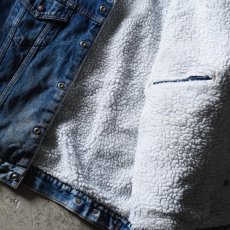 画像8: 1990s Levi's 70609 デニムボアジャケット　 "MADE IN USA"　 表記L  (8)