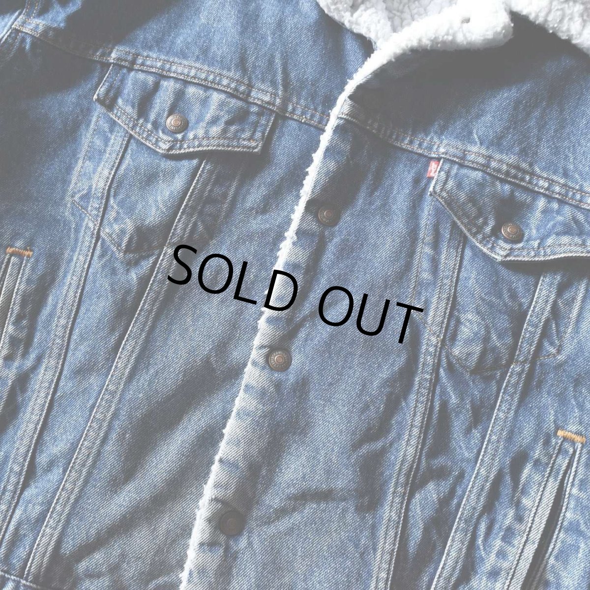 画像6: 1990s Levi's 70609 デニムボアジャケット　 "MADE IN USA"　 表記L  (6)