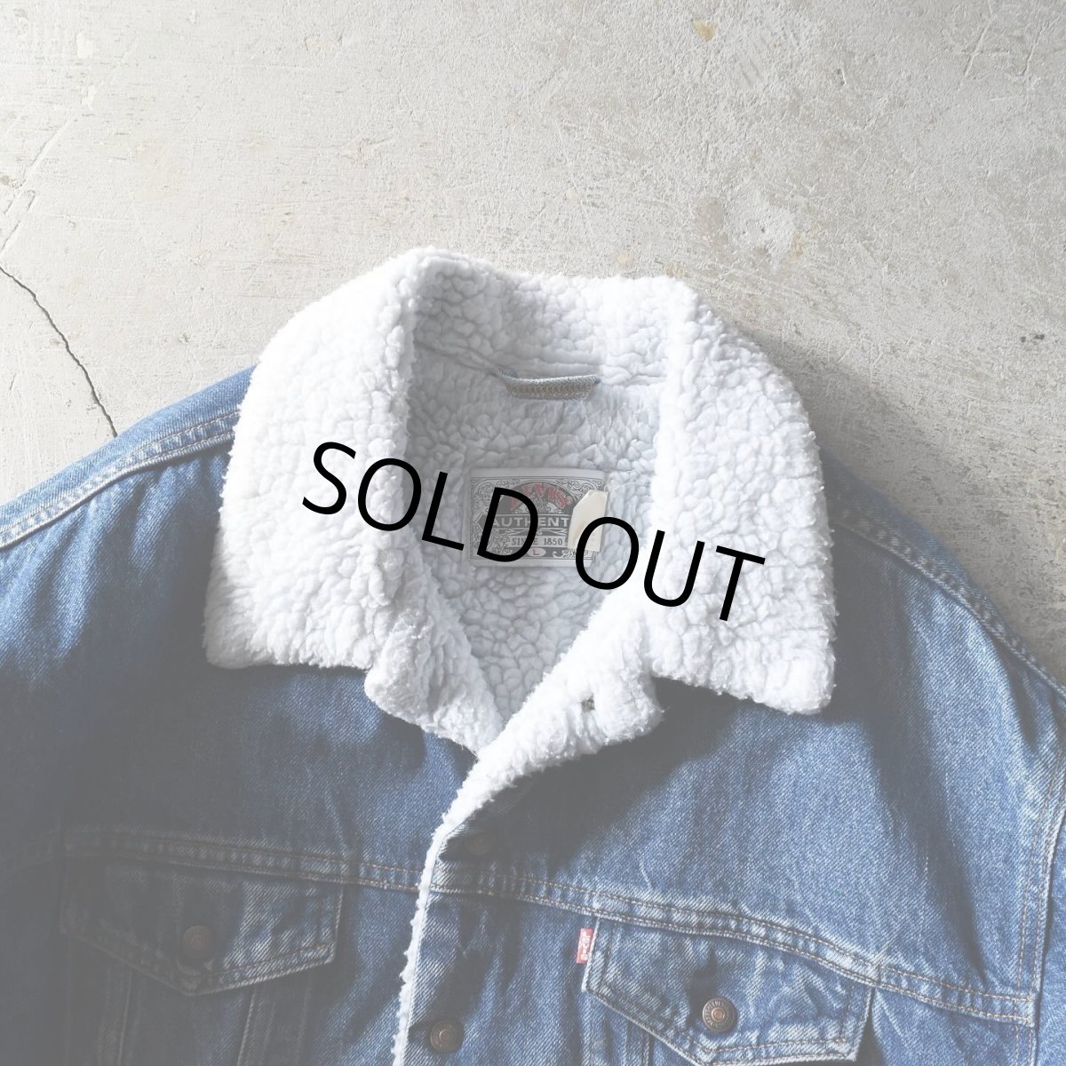 画像5: 1990s Levi's 70609 デニムボアジャケット　 "MADE IN USA"　 表記L  (5)