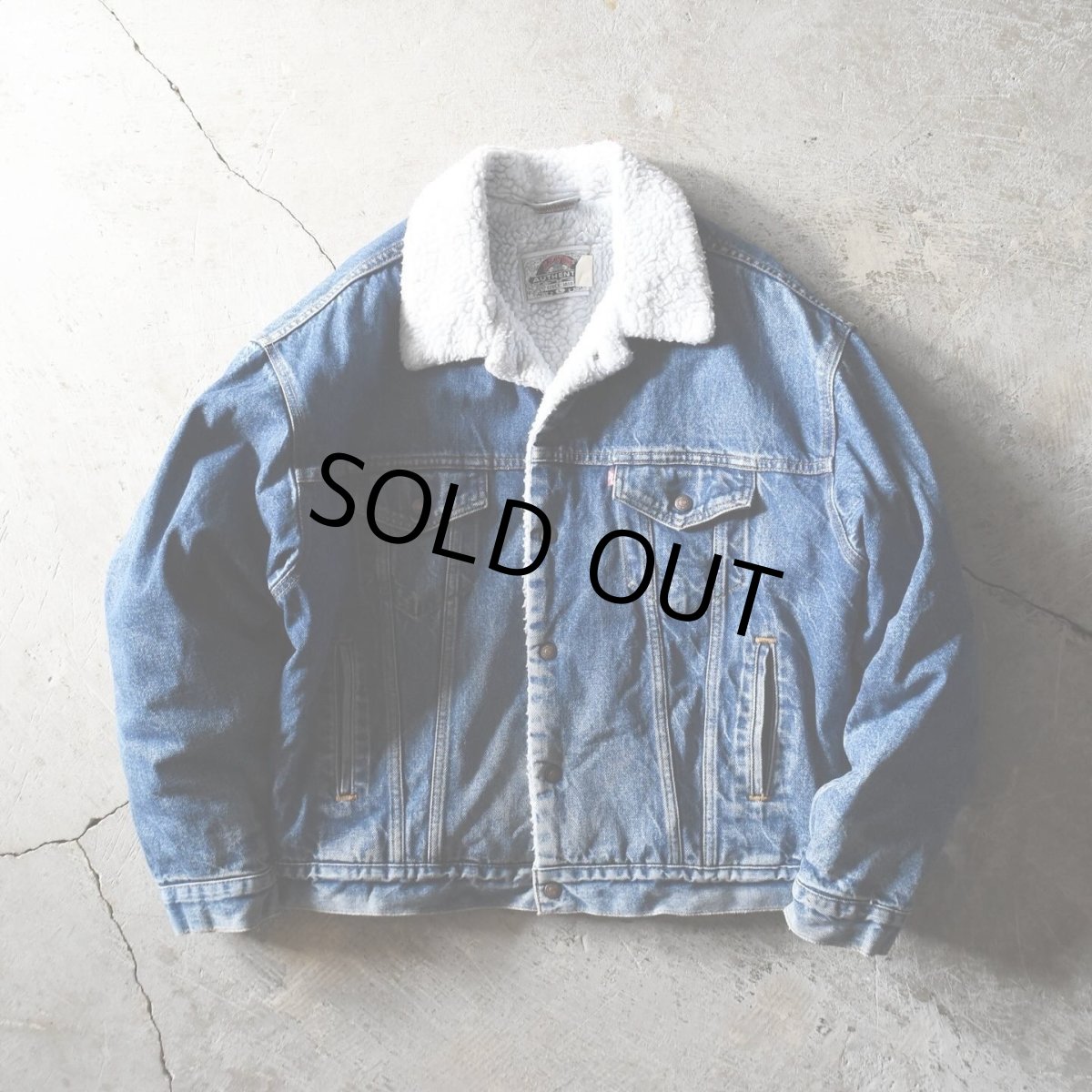 画像1: 1990s Levi's 70609 デニムボアジャケット　 "MADE IN USA"　 表記L  (1)