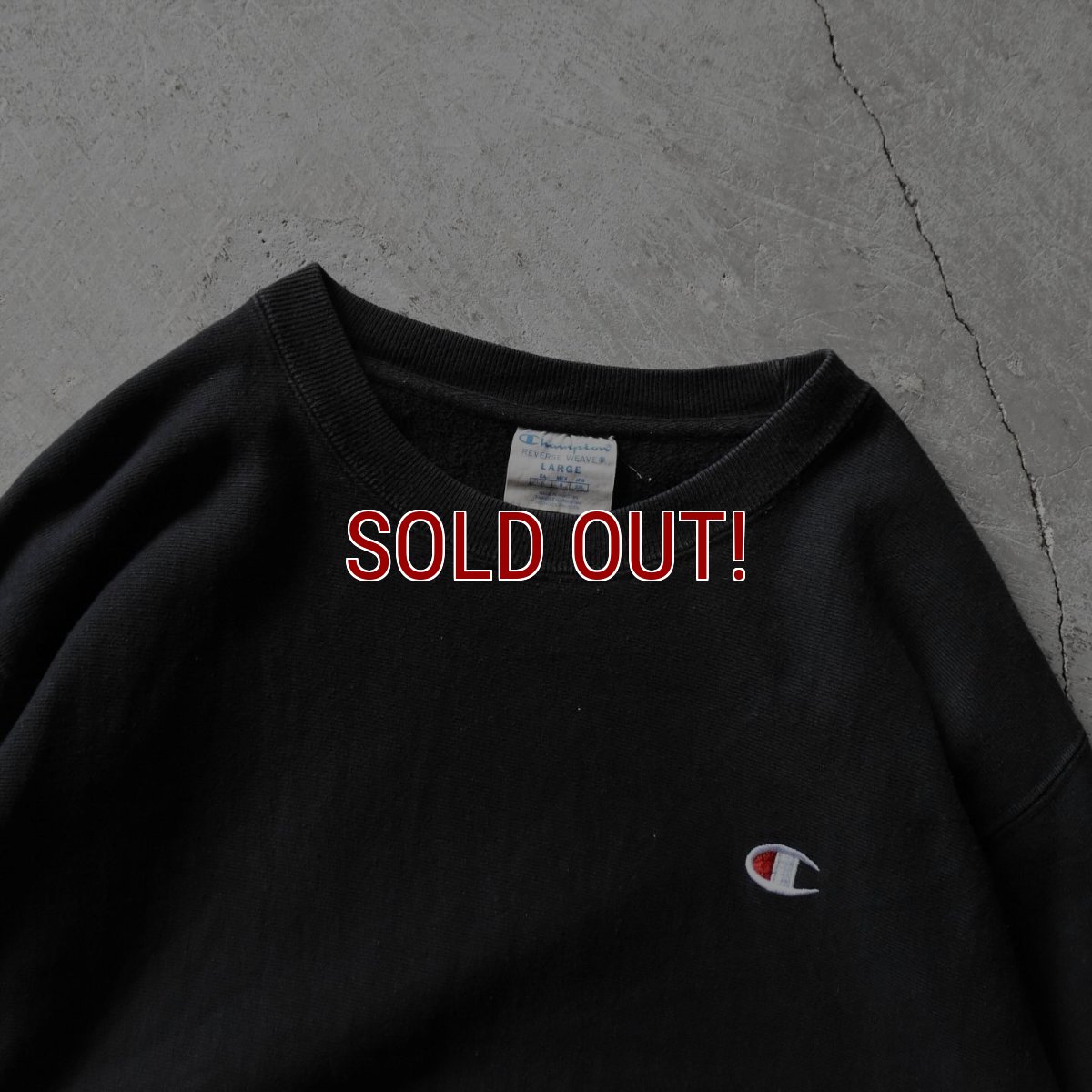 画像3: Champion リバースウィーブスウェット　 "BLACK"　 表記L  (3)