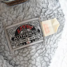 画像3: 1990s Levi's 70609 デニムボアジャケット　 "MADE IN USA"　 表記L  (3)