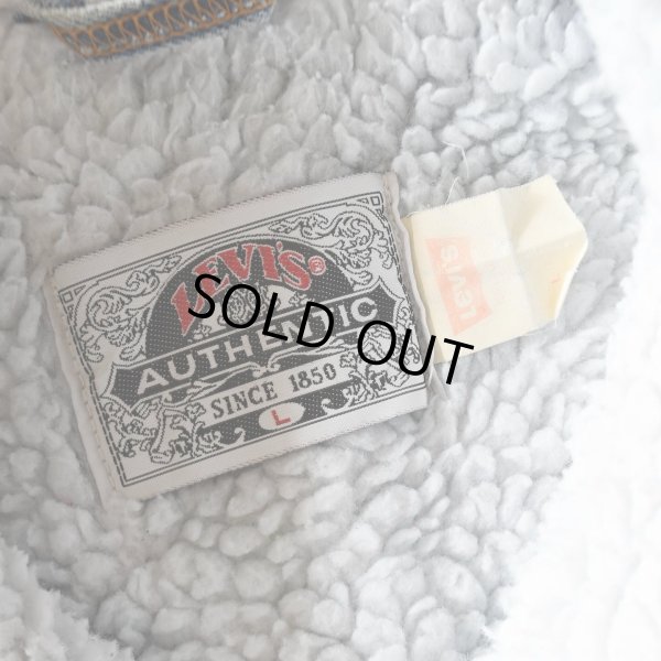 画像3: 1990s Levi's 70609 デニムボアジャケット　 "MADE IN USA"　 表記L 