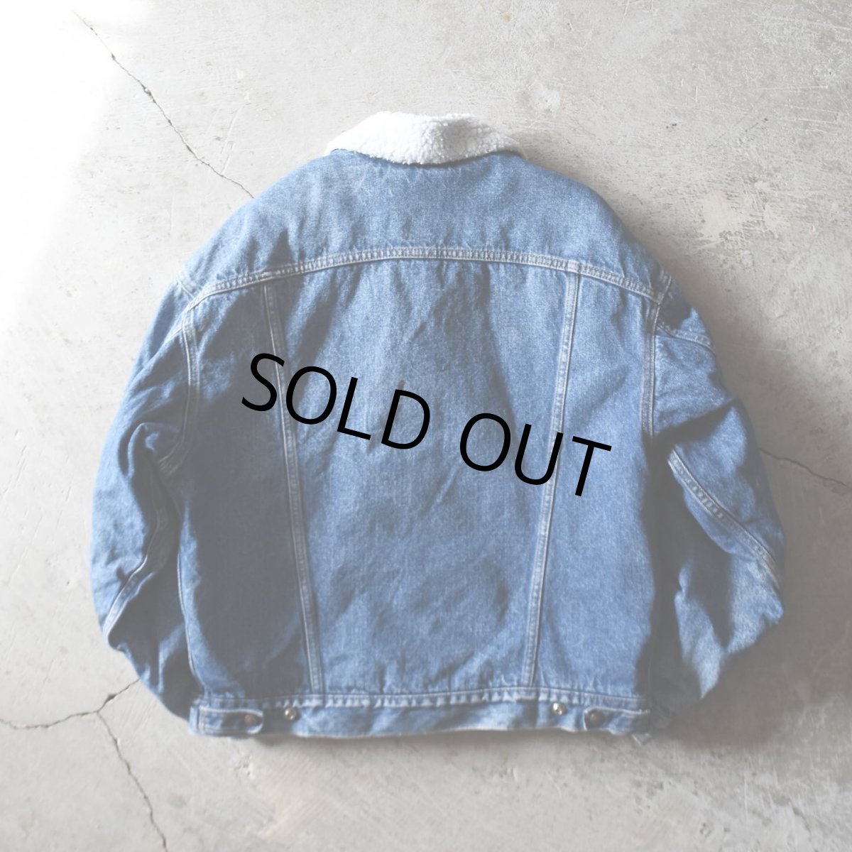 画像2: 1990s Levi's 70609 デニムボアジャケット　 "MADE IN USA"　 表記L  (2)