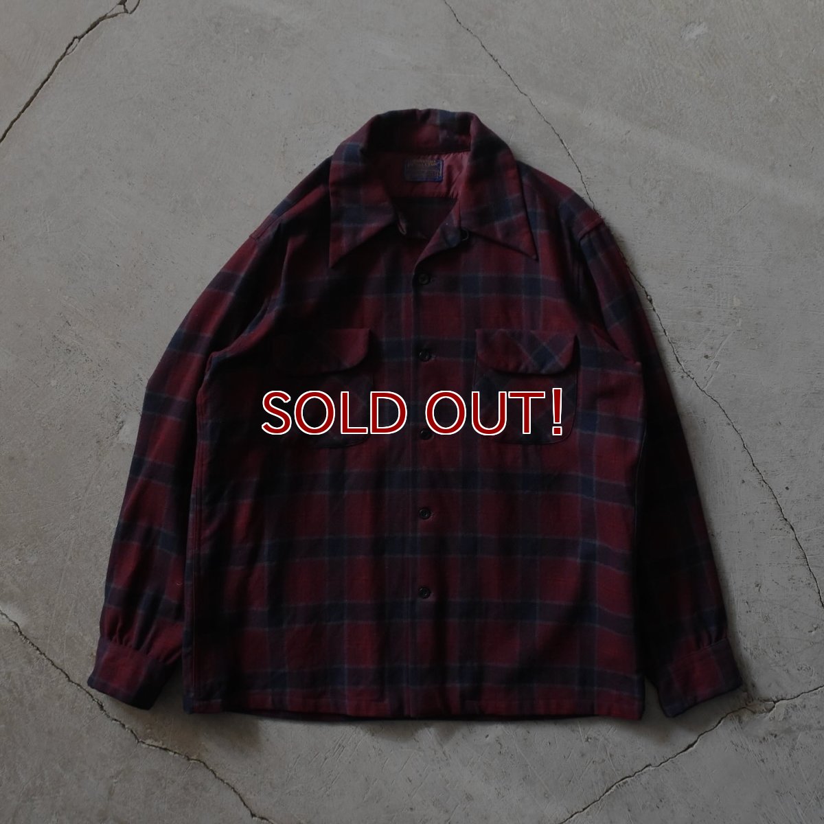 画像1: 1970s PENDLETON ウールシャツ　 "MADE IN USA"　 表記L  (1)