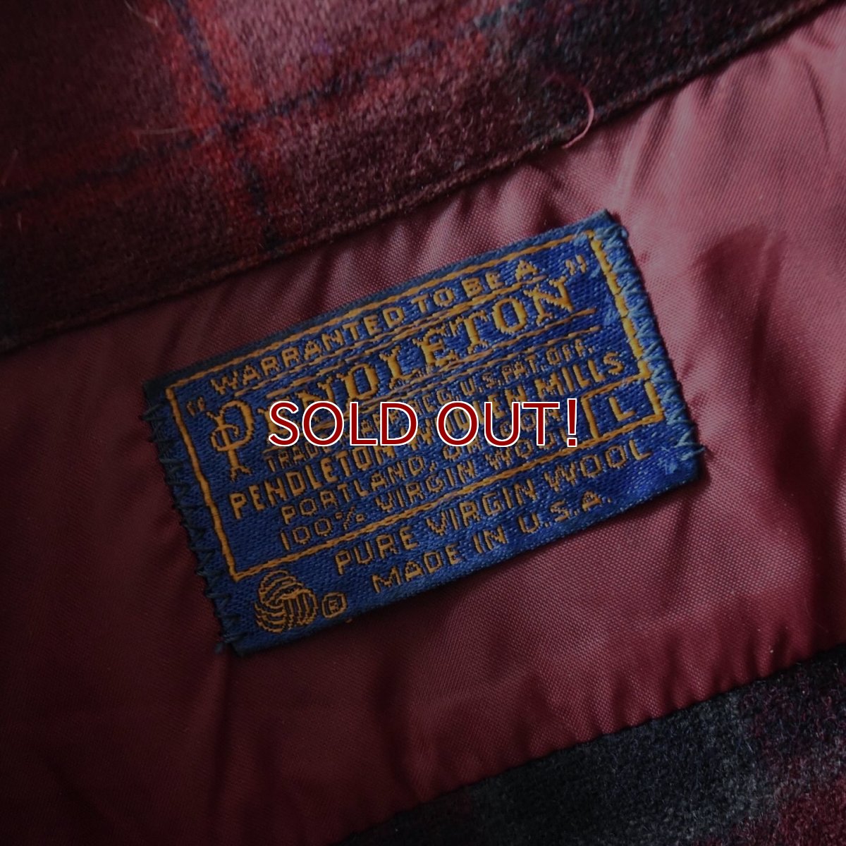 画像2: 1970s PENDLETON ウールシャツ　 "MADE IN USA"　 表記L  (2)