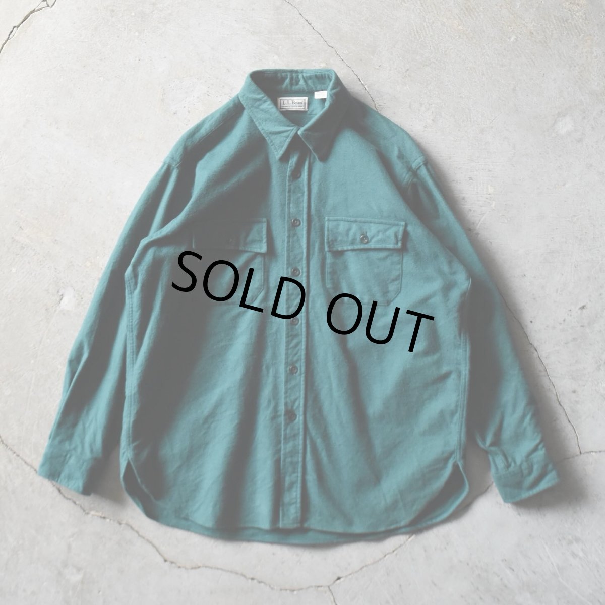 画像1: 1990s L.L.Bean シャモアクロスシャツ　 "MADE IN USA"　 表記17  (1)