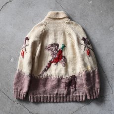 画像2: 1960s ハンティング柄カウチンセーター　 実寸ML  (2)