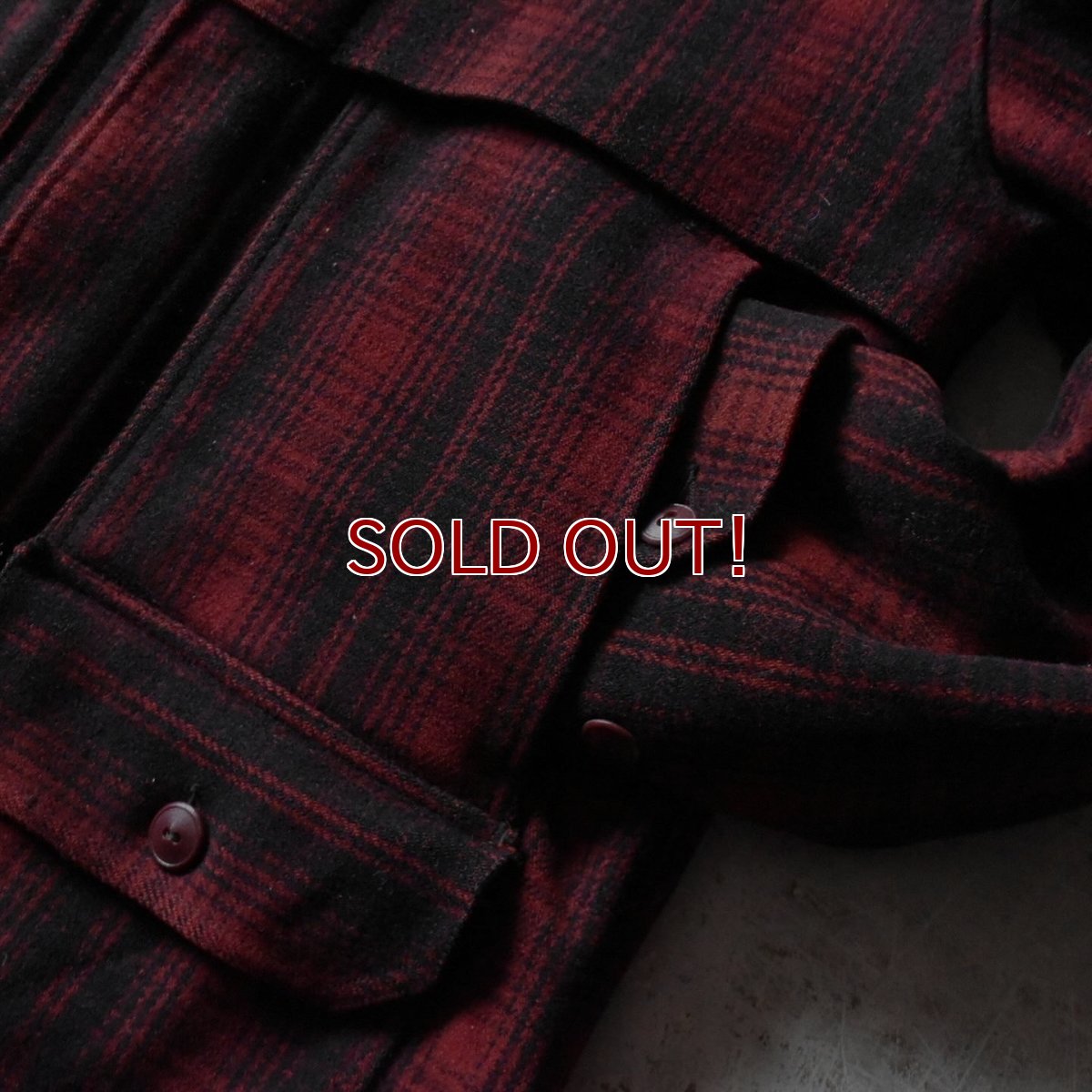 画像10: 1930-40s WOOLRICH ウールハンティングコート　 "MADE IN USA"　 表記40  (10)