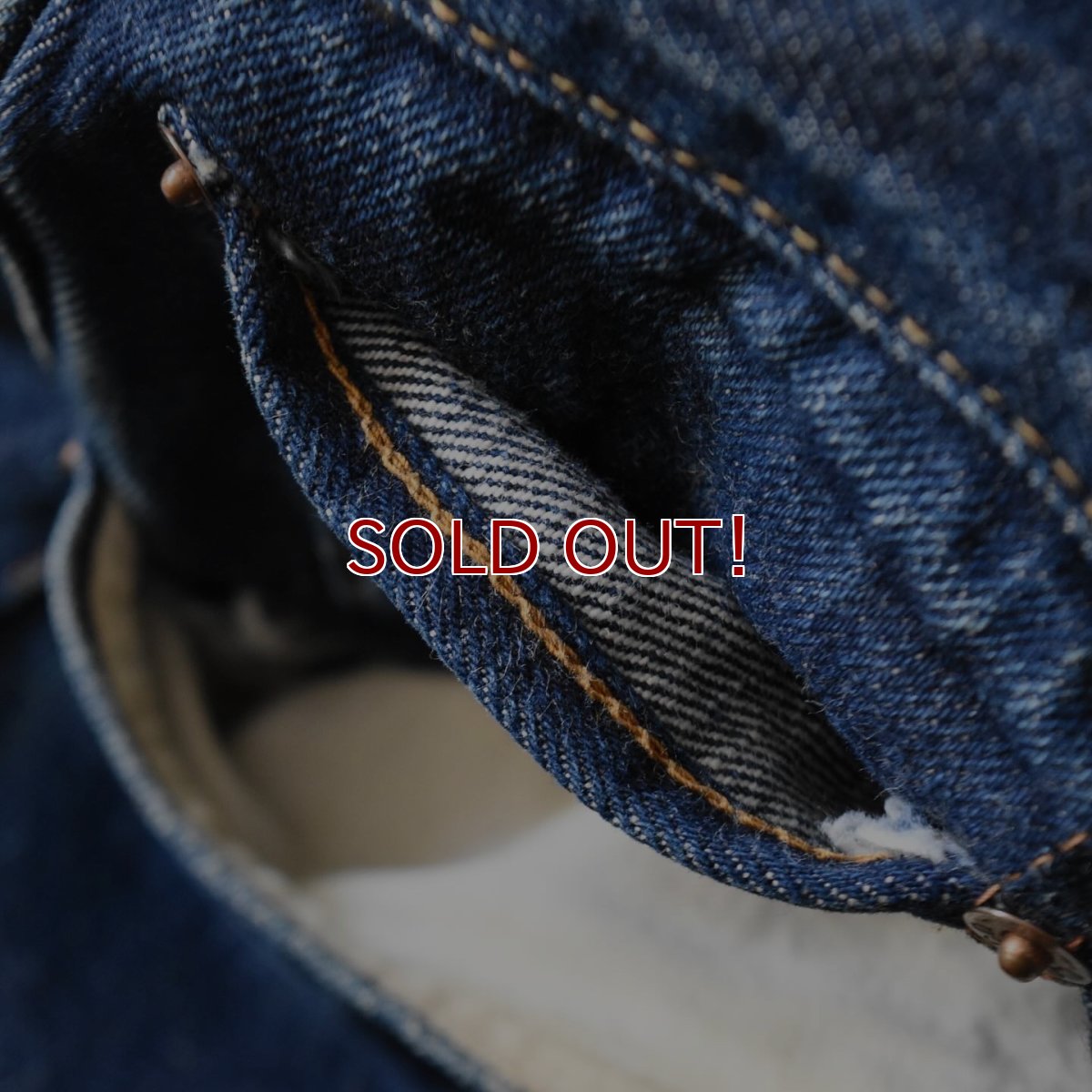 画像11: 1960s LEVI'S 501E　 "WAIST SINGLE"　 実寸W90cm L78cm  (11)
