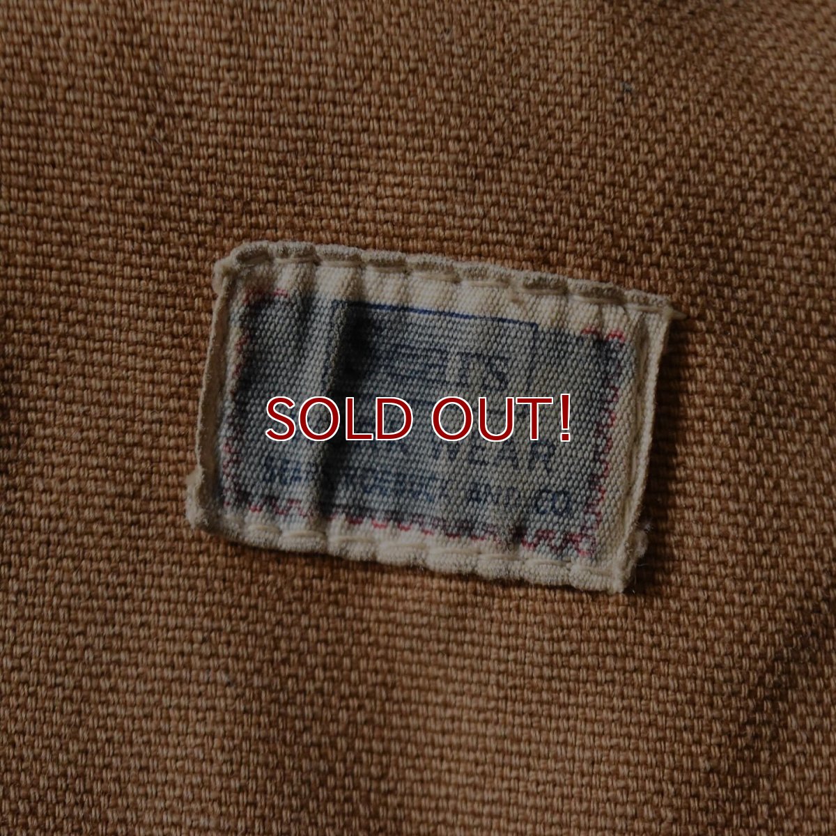 画像7: 1960s SEARS ブラウンダックカバーオール　 /キルティングライナー　 "MADE IN USA"　 実寸L  (7)