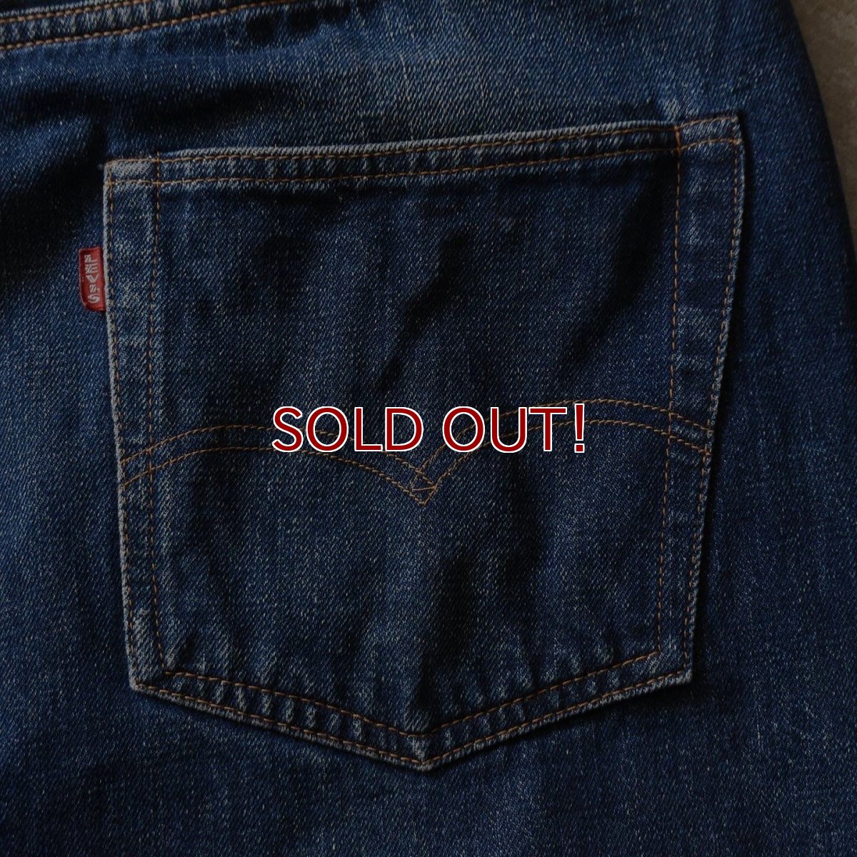 画像17: 1960s LEVI'S 501E　 "WAIST SINGLE"　 実寸W90cm L78cm  (17)