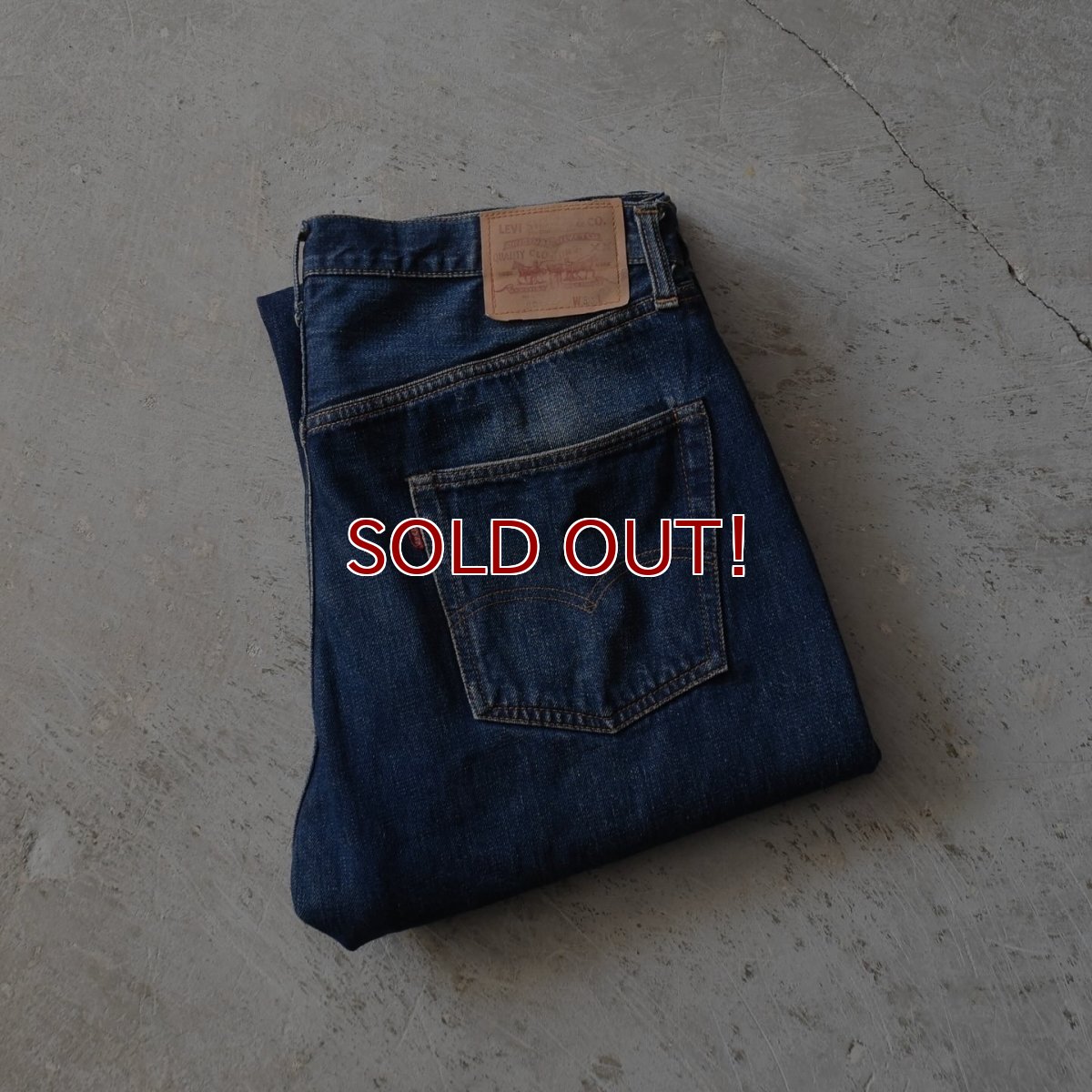 画像1: 1960s LEVI'S 501E　 "WAIST SINGLE"　 実寸W90cm L78cm  (1)
