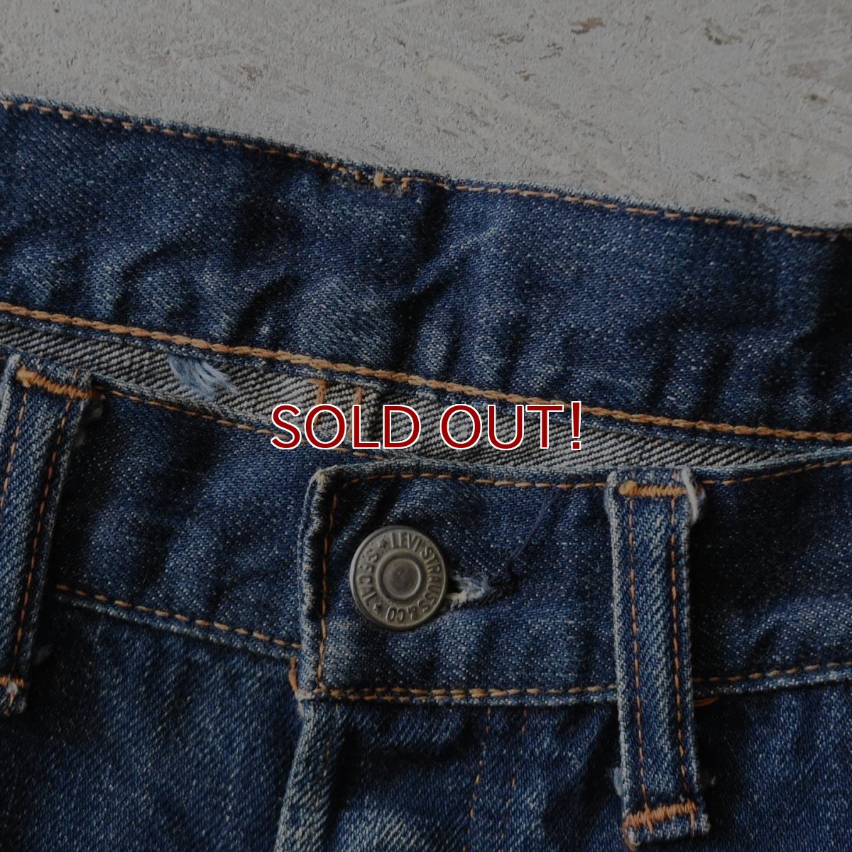 画像5: 1960s LEVI'S 501E　 "WAIST SINGLE"　 実寸W90cm L78cm  (5)