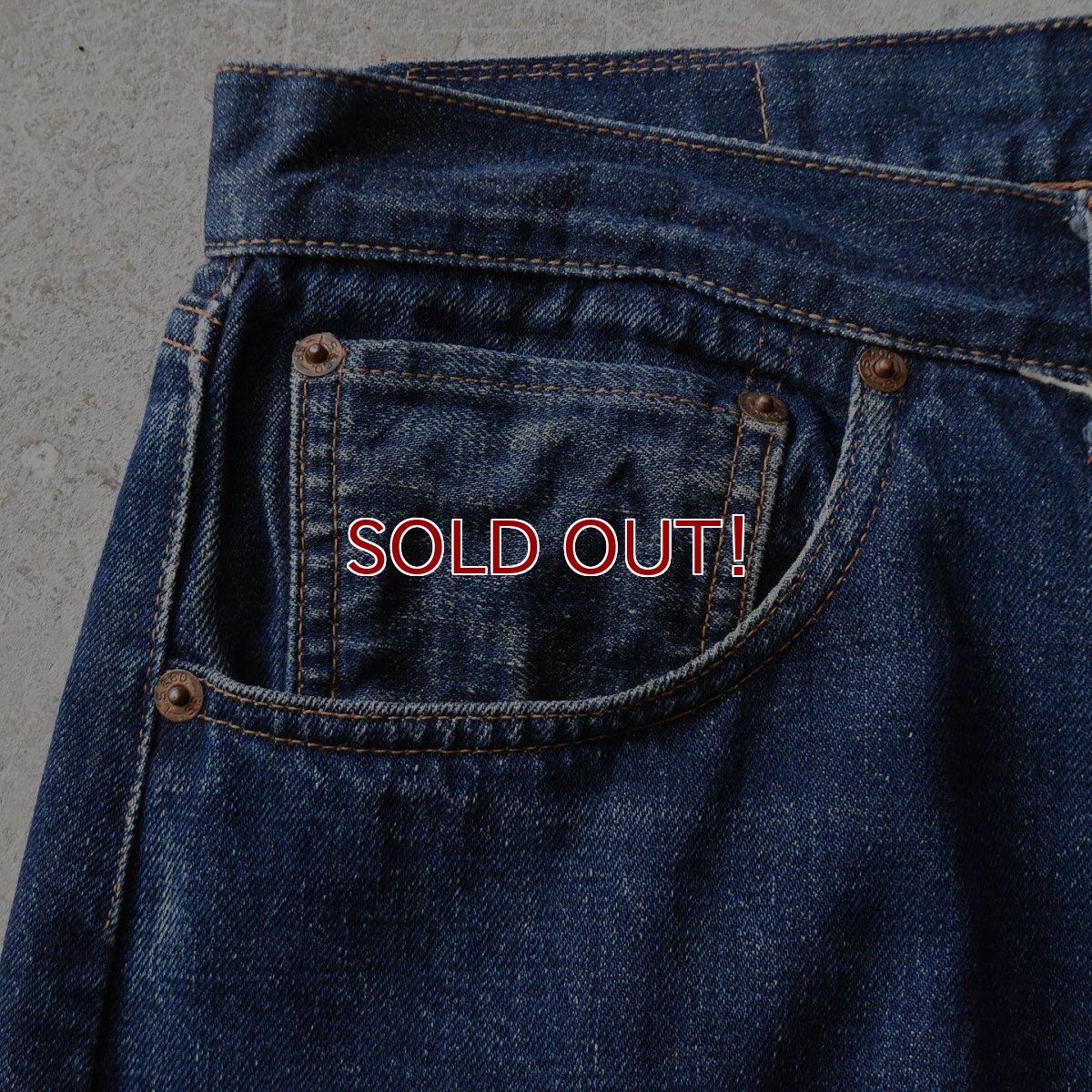 画像10: 1960s LEVI'S 501E　 "WAIST SINGLE"　 実寸W90cm L78cm  (10)