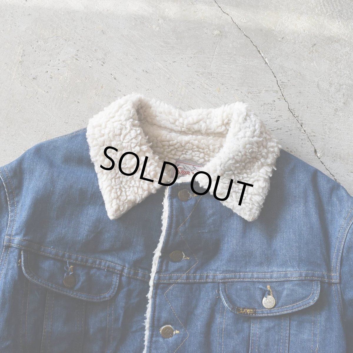 画像5: 1980s LEE STORM RIDER デニムボアジャケット　 MADE IN USA　 実寸M  (5)