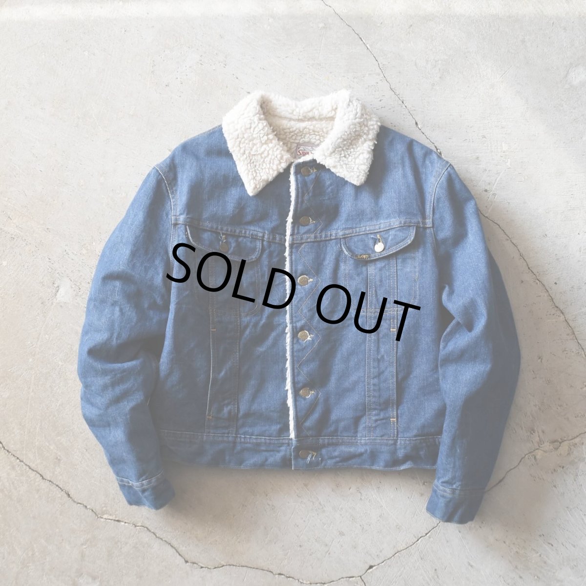 画像1: 1980s LEE STORM RIDER デニムボアジャケット　 MADE IN USA　 実寸M  (1)