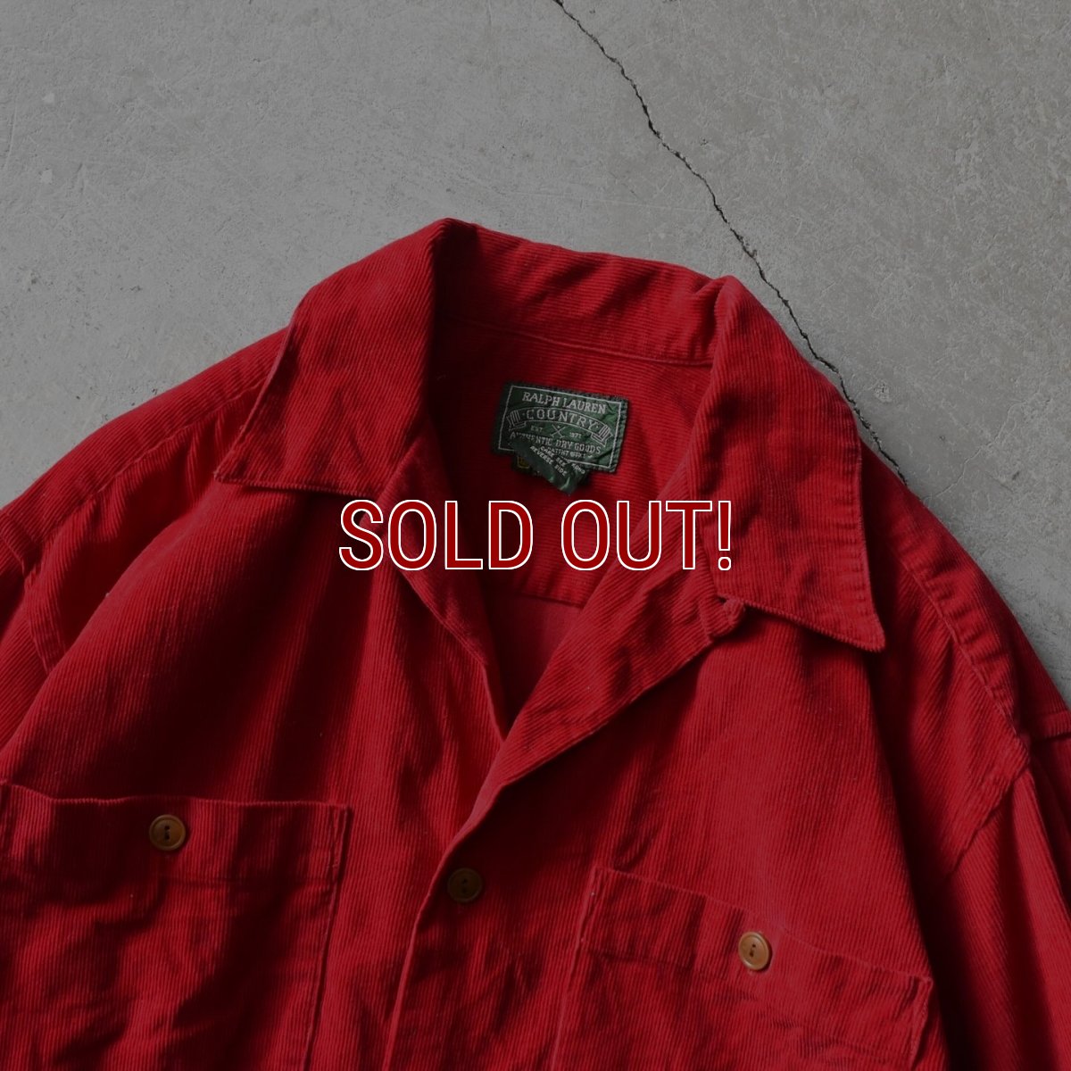 画像4: 1990s RALPH LAUREN COUNTRY コーデュロイシャツ　 "ELBOW PATCH"　 表記M  (4)