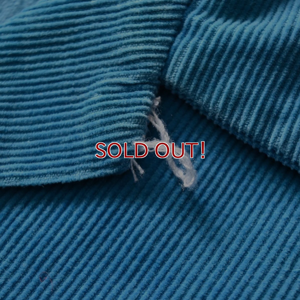 画像6: 1950s コーデュロイシャツ　 "TURQUOISE BLUE"　 実寸M  (6)