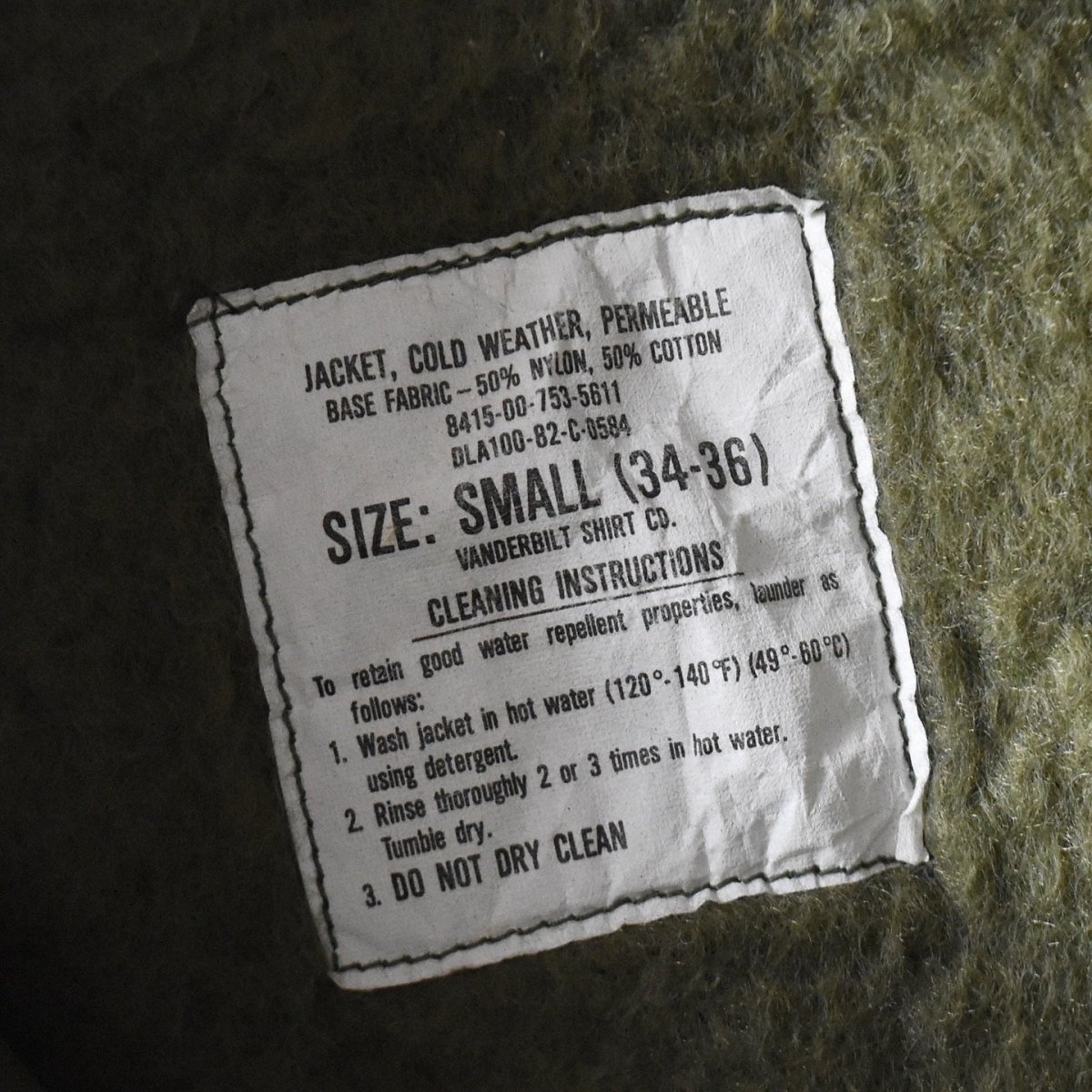画像4: "DEAD STOCK" 　1980s US.NAVY A-2デッキジャケット　 表記SMALL  (4)