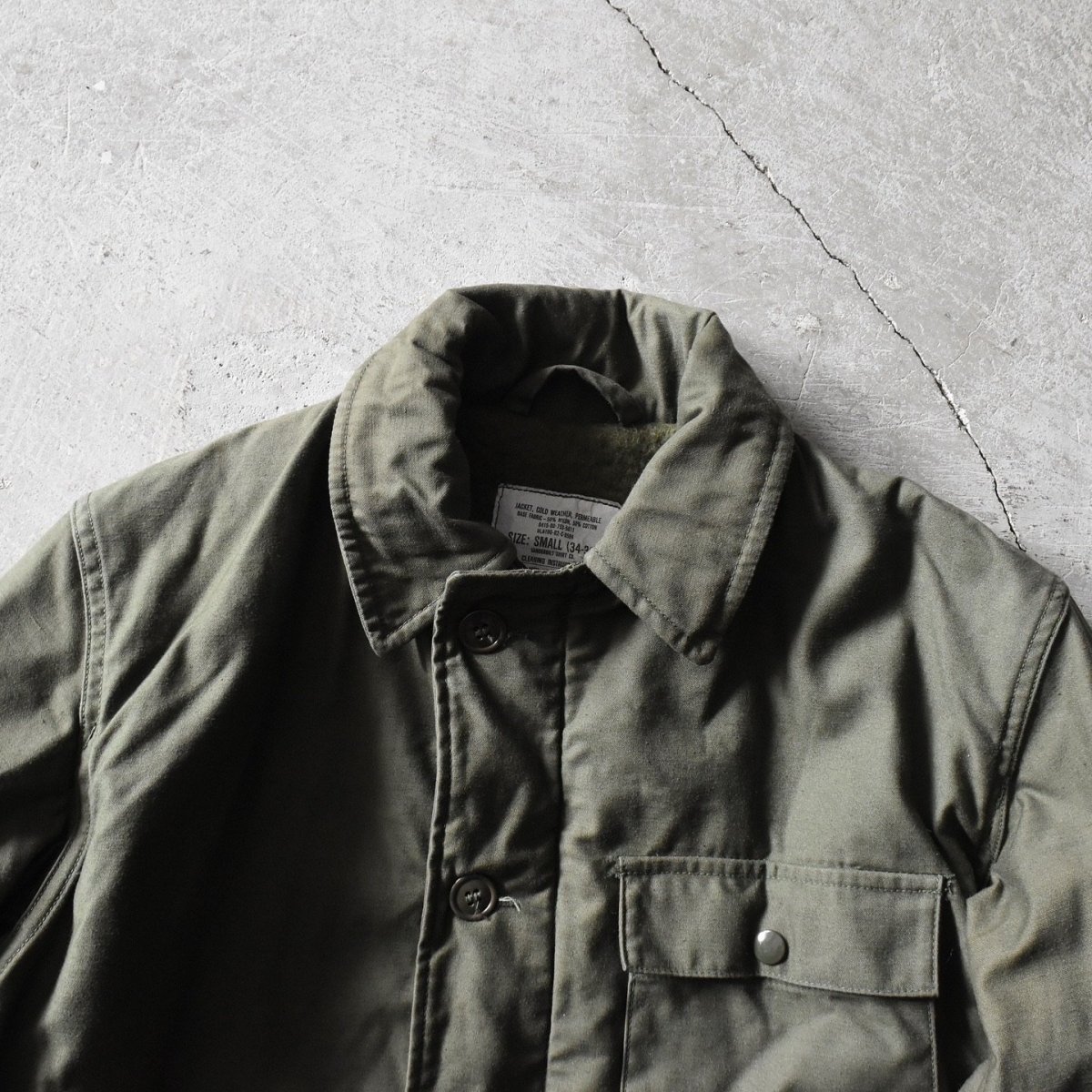 画像5: "DEAD STOCK" 　1980s US.NAVY A-2デッキジャケット　 表記SMALL  (5)