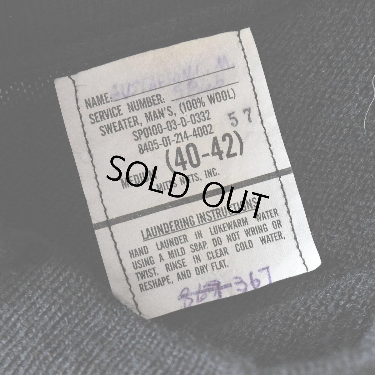 画像2: 2000s US.NAVY ゴブセーター　 表記MEDIUM  (2)