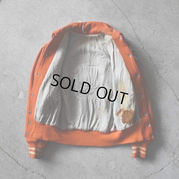 画像3: 1960s SPEEDLINE メルトンスタジャン　 "ORANGE JACKETS"　 表記Woman's 34 