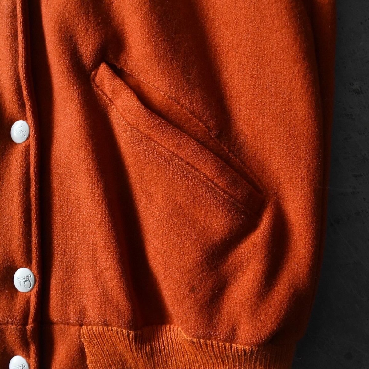 画像8: 1960s SPEEDLINE メルトンスタジャン　 "ORANGE JACKETS"　 表記Woman's 34  (8)