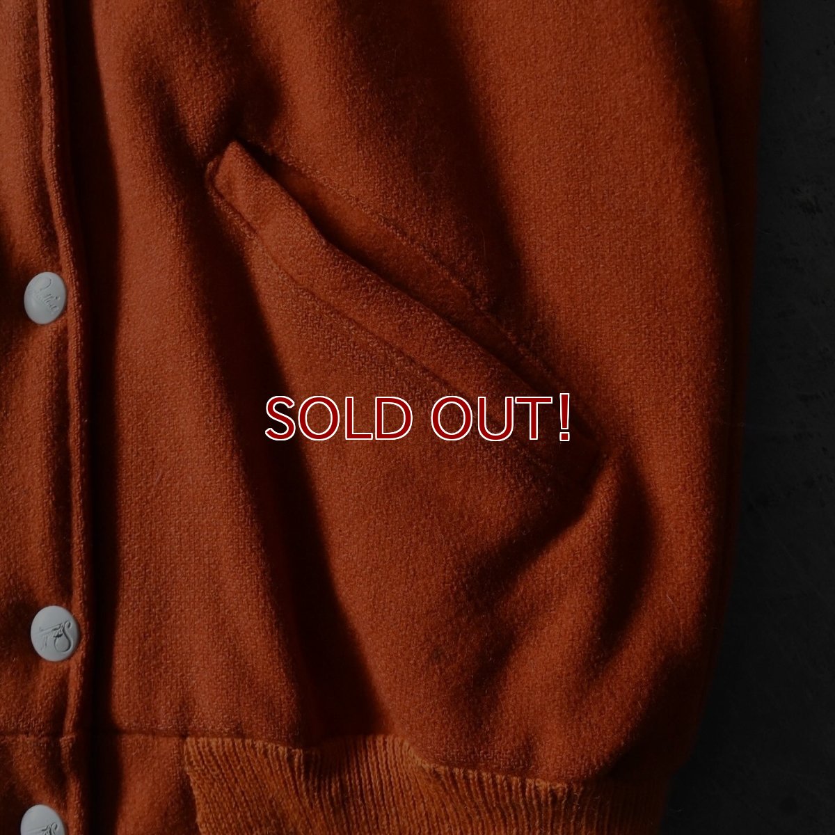 画像8: 1960s SPEEDLINE メルトンスタジャン　 "ORANGE JACKETS"　 表記Woman's 34  (8)