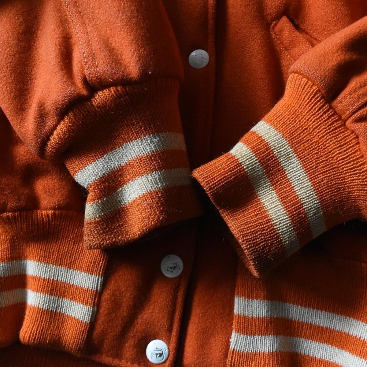 画像10: 1960s SPEEDLINE メルトンスタジャン　 "ORANGE JACKETS"　 表記Woman's 34  (10)