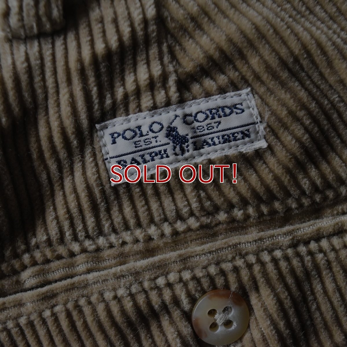 画像4: Polo by Ralph Lauren 太畝コーデュロイパンツ　 "POLO CORDS"　 表記 W34 L32  (4)