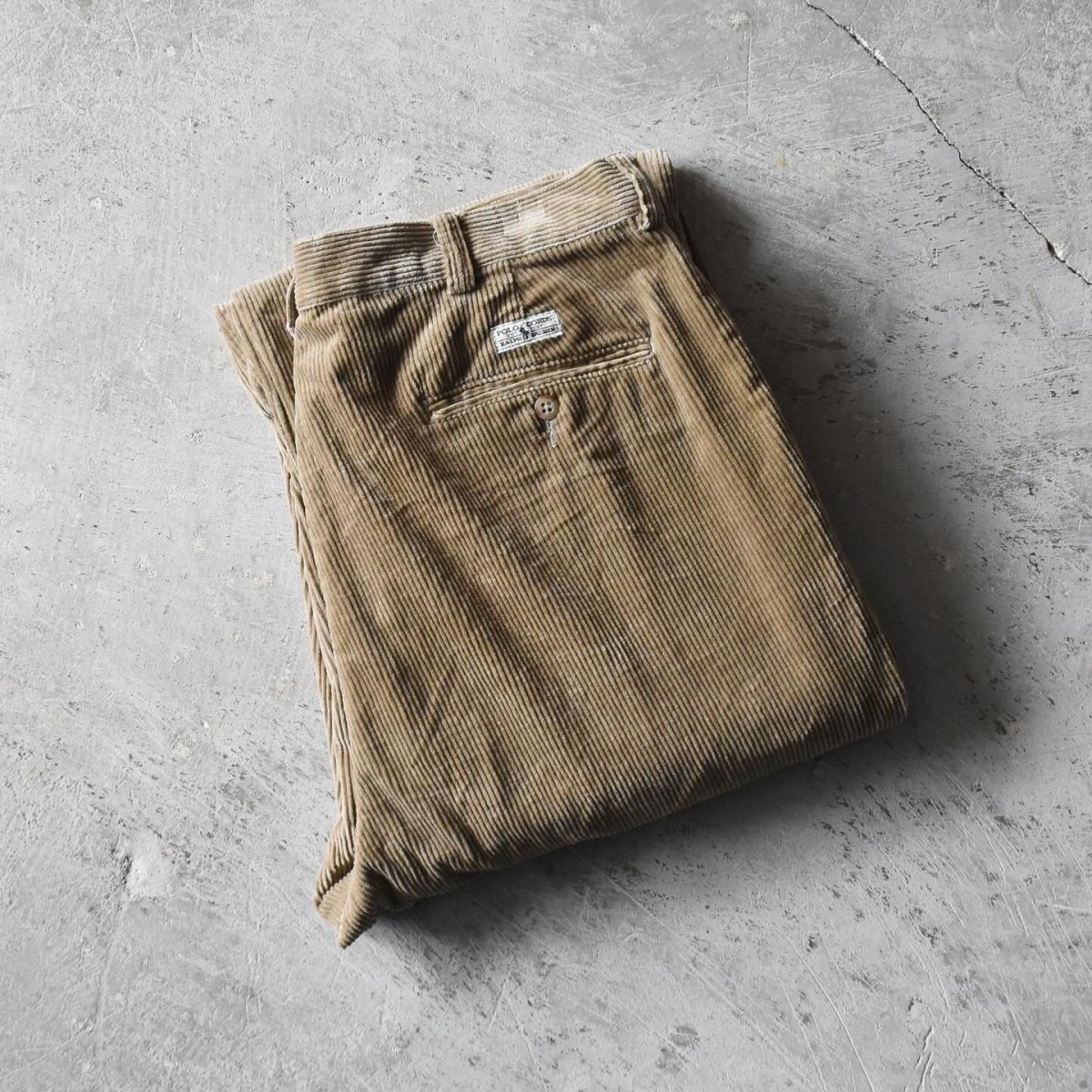 画像1: Polo by Ralph Lauren 太畝コーデュロイパンツ　 "POLO CORDS"　 表記 W34 L32  (1)