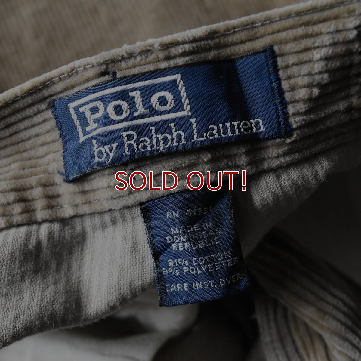 画像5: Polo by Ralph Lauren 太畝コーデュロイパンツ　 "POLO CORDS"　 表記 W34 L32  (5)