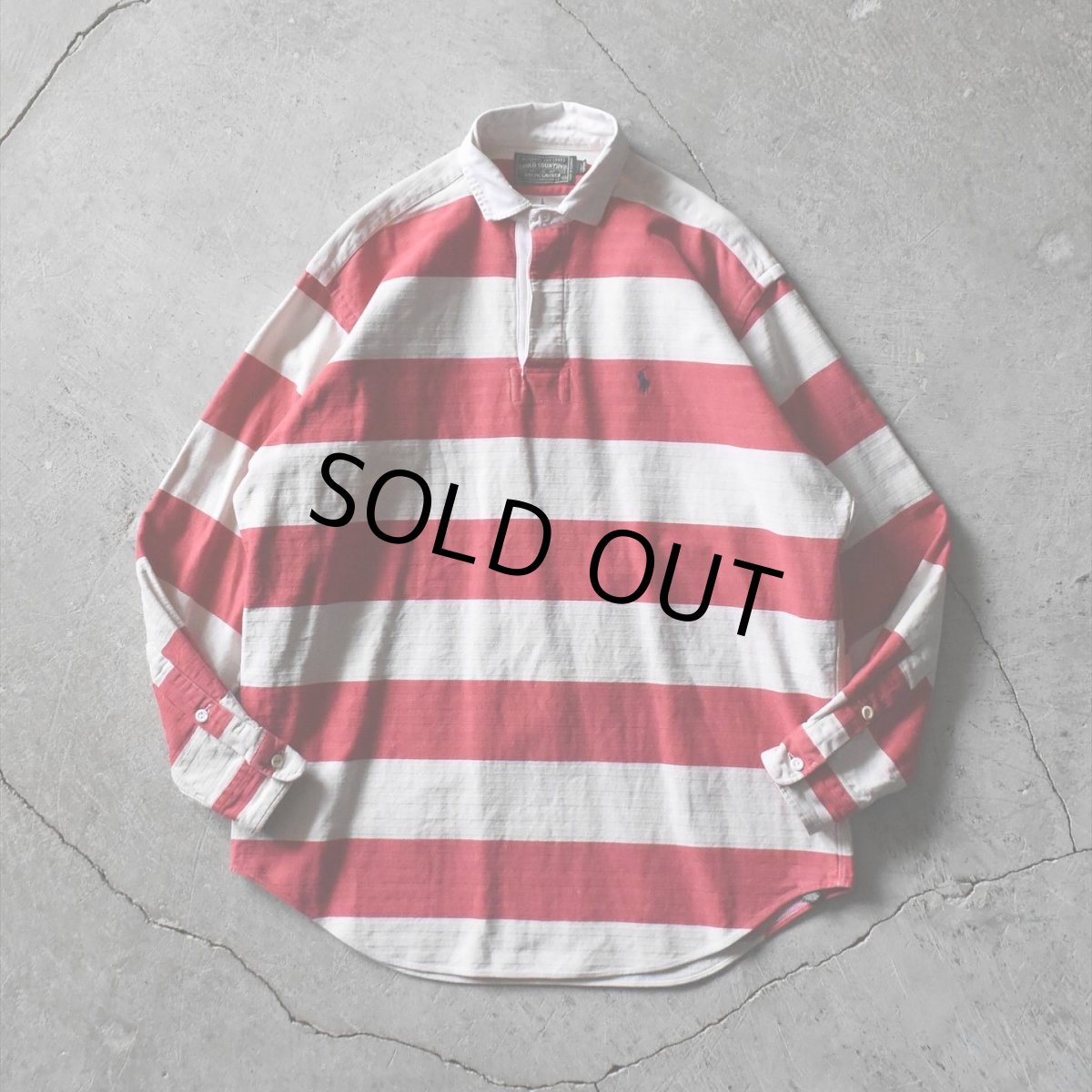 画像1: 1990s POLO COUNTRY ヘリンボーンラガーシャツ　 表記M  (1)