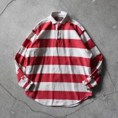 画像1: 1990s POLO COUNTRY ヘリンボーンラガーシャツ　 表記M  (1)