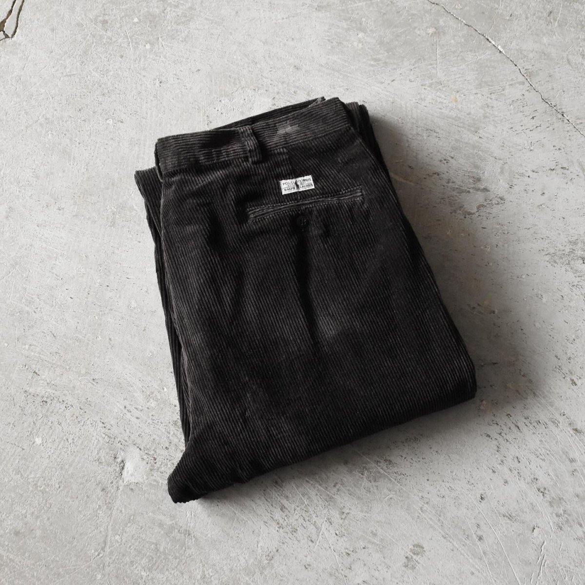 画像1: Polo by Ralph Lauren 太畝コーデュロイパンツ　 "POLO CORDS"　 表記 W35 L32  (1)