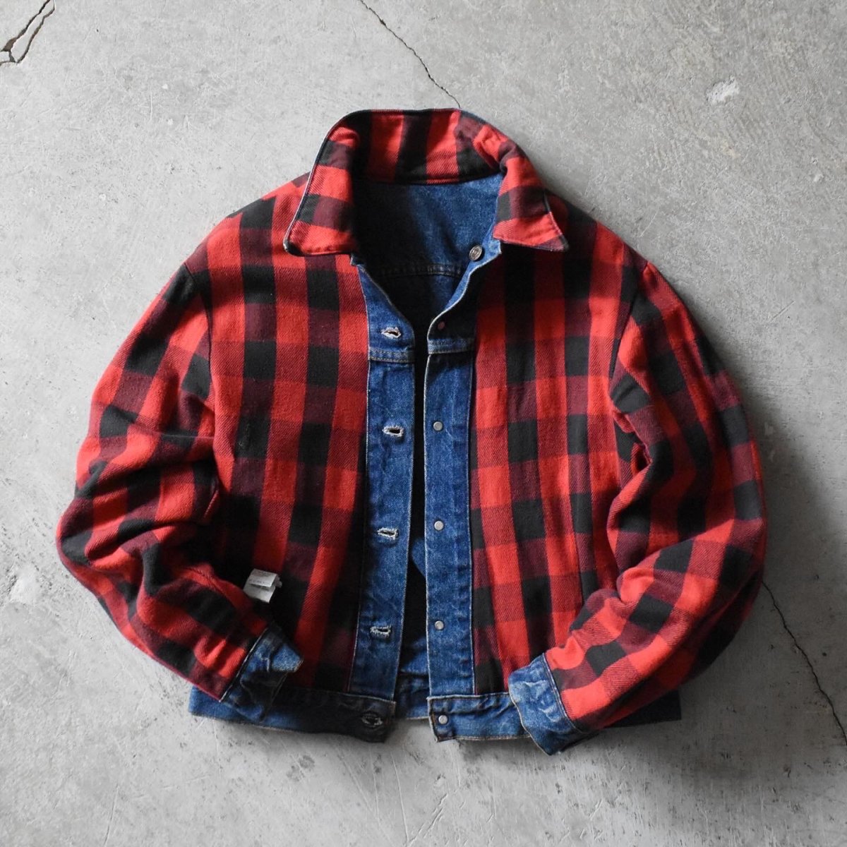 画像3: 1980s Levi's 70411-0816 デニムジャケット　 "FLANNEL LINER"　 表記42  (3)