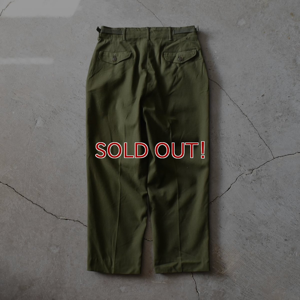 画像3: "DEAD STOCK"　 50s US.ARMY M-51ウールフィールドパンツ　 表記SMALL-SHORT  (3)