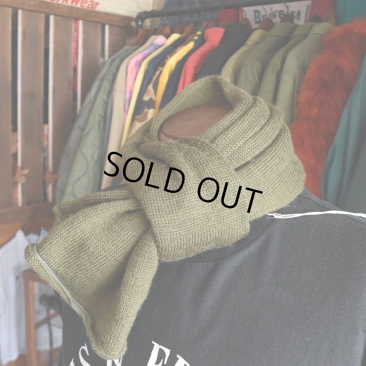 画像7: 1980s US.MILITARY ウールマフラー  (7)