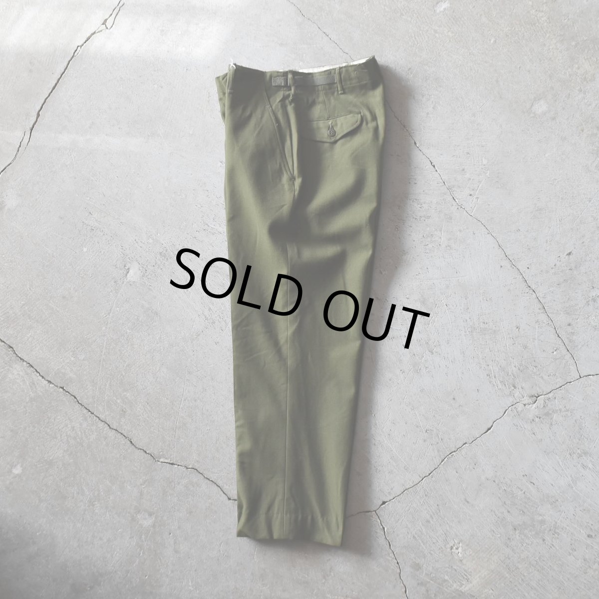 画像2: "DEAD STOCK"　 50s US.ARMY M-51ウールフィールドパンツ　 表記SMALL-SHORT  (2)