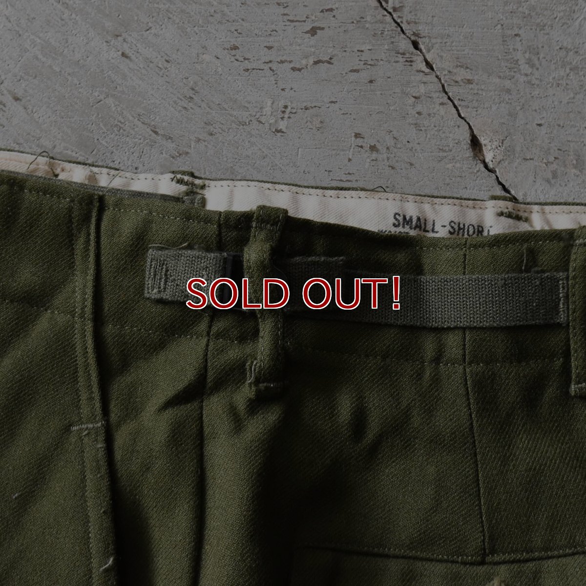 画像8: "DEAD STOCK"　 50s US.ARMY M-51ウールフィールドパンツ　 表記SMALL-SHORT  (8)