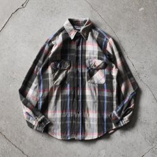 画像1: 1980s FIVEBROTHER ヘビーネルシャツ　 "MADE IN USA"　 表記M  (1)