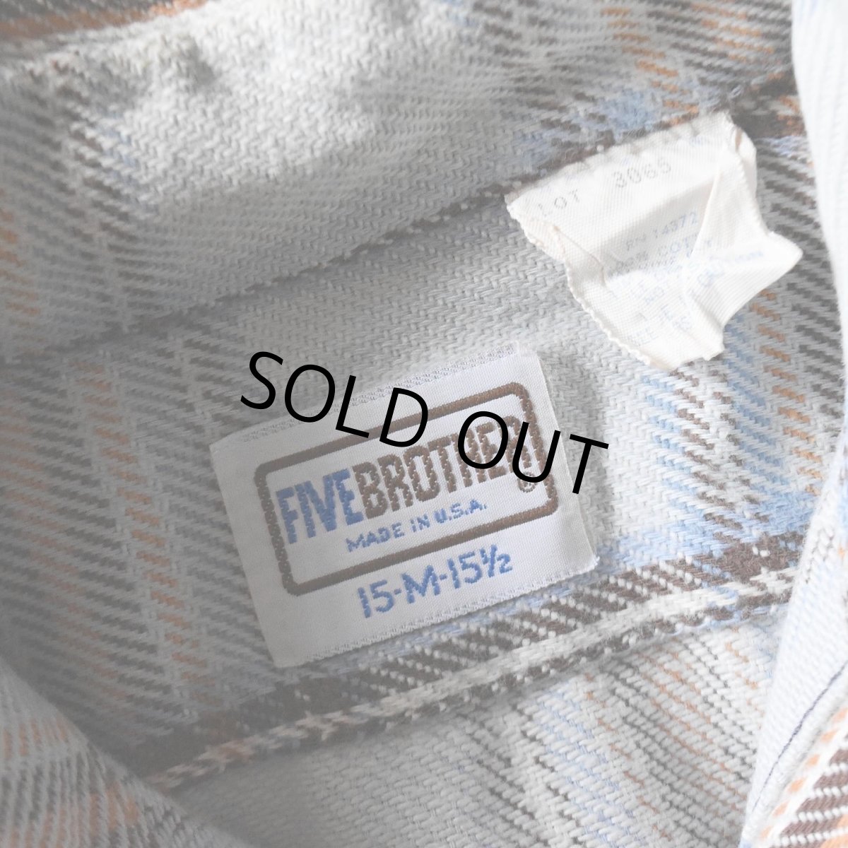 画像3: 1970s〜 FIVEBROTHER ヘビーネルシャツ　 "MADE IN USA"　 表記M  (3)