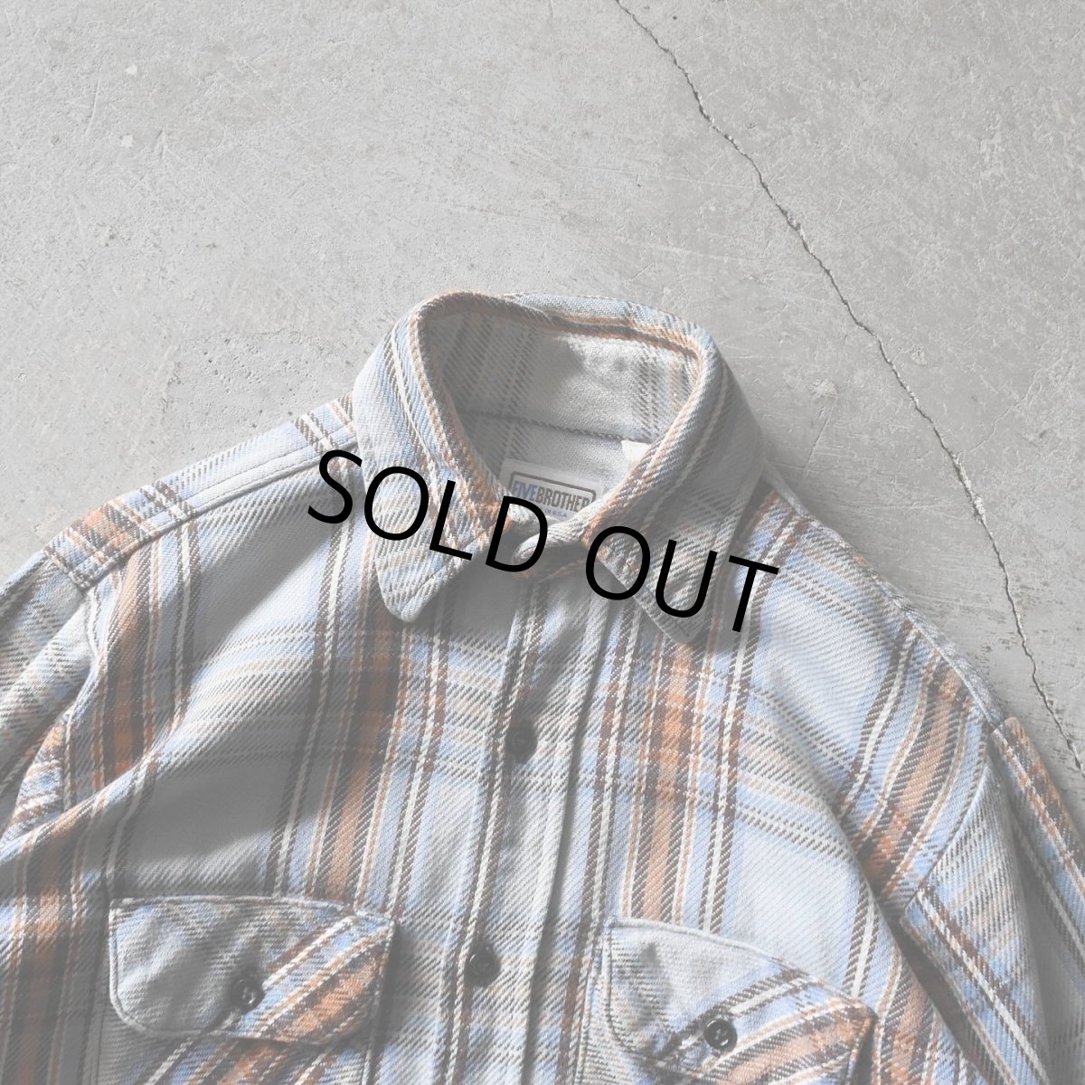 画像4: 1970s〜 FIVEBROTHER ヘビーネルシャツ　 "MADE IN USA"　 表記M  (4)