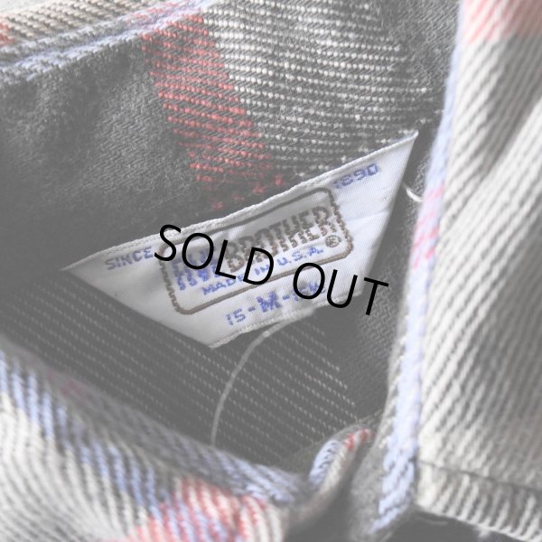 画像3: 1980s FIVEBROTHER ヘビーネルシャツ　 "MADE IN USA"　 表記M 