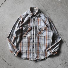 画像1: 1970s〜 FIVEBROTHER ヘビーネルシャツ　 "MADE IN USA"　 表記M  (1)