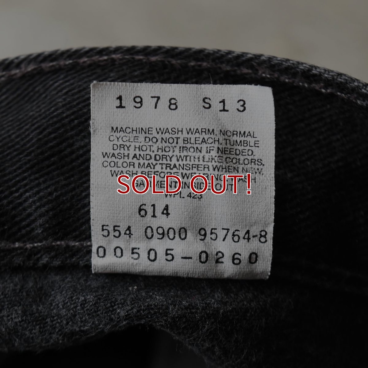 画像4: 2000s Levi's 505-0260 ブラックデニム　 "MADE IN USA"　 表記W34 L34  (4)