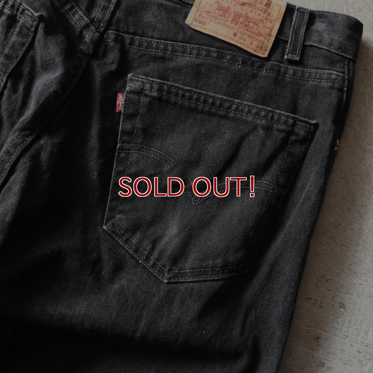 画像10: 2000s Levi's 505-0260 ブラックデニム　 "MADE IN USA"　 表記W34 L34  (10)