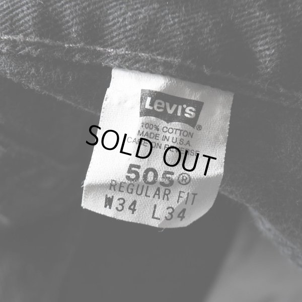 画像3: 2000s Levi's 505-0260 ブラックデニム　 "MADE IN USA"　 表記W34 L34 